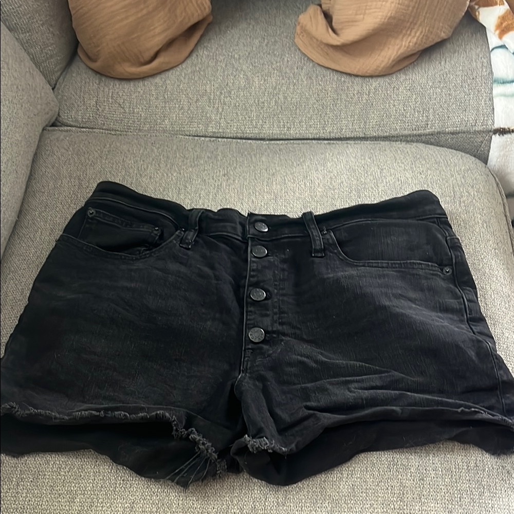 J. Crew Black Jean Shorts